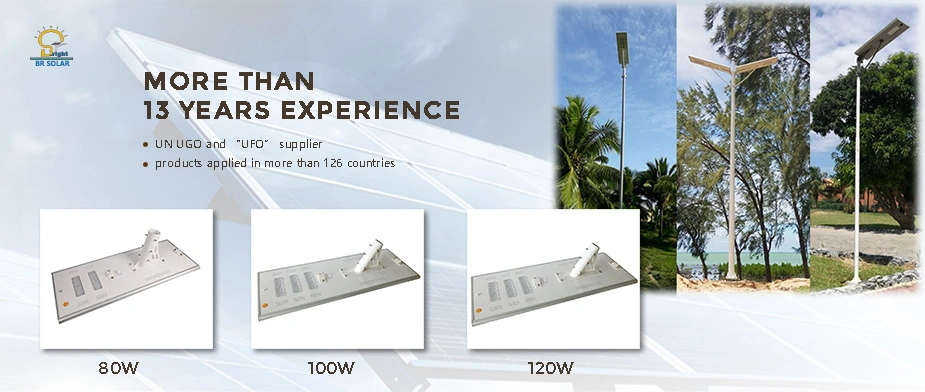 8W All in One Integrated LED Solar Street Light for Highway