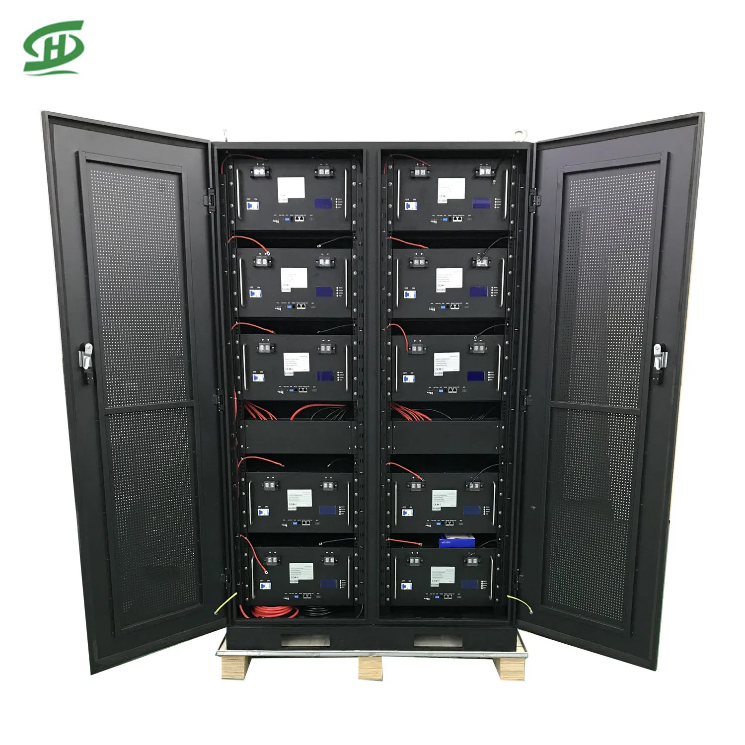 96kwh Power Wall off Grid Hybrid Inverter Solar Energy Storage Lithium Battery 48V 2000ah