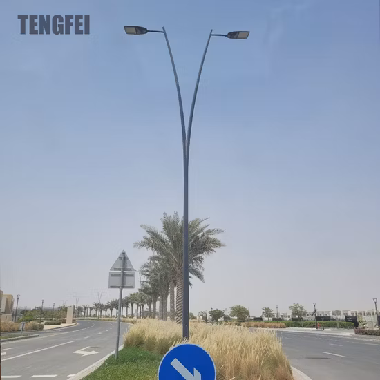 Anti-Proof Anti-Corrosion HDG Q235 Light Pole Post for Street Garden Square 3m to 12m